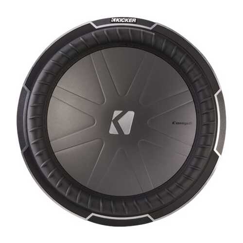 KICKER - CompQ 15" Dual-Voice-Coil 2-Ohm Subwoofer - Black