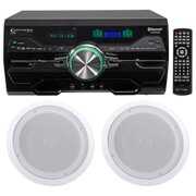 Rent to own Technical Pro DV4000 4000w Home Theater DVD Receiver+2) 8" Ceiling Speakers