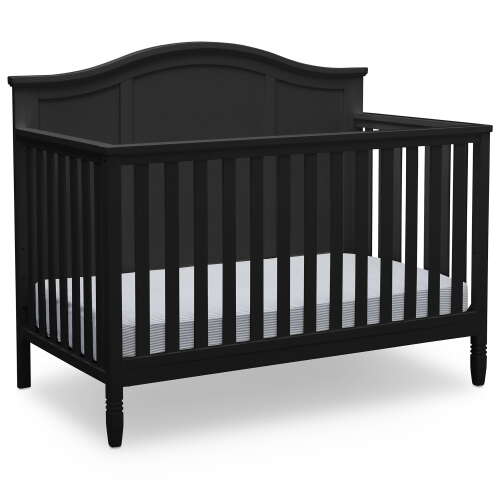 Rent To Own - Delta Children Madrid 5-in-1 Convertible Baby Crib, Black