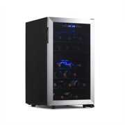 Rent to own NewAirFreestanding 43Bottle Dual Zone CompressorWine Fridgein Stainless Steel, Adjustable Racks and Exterior Digital Thermostat