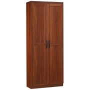 Rent to own HomCom 2-Door Kitchen Pantry Cabinet Cupboard with 5-Tier Storage Shelves, Brown