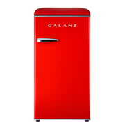 Rent to own Galanz GLR33MRDR10 3.3 Cu. ft. Single Door Retro Compact Refrigerator with Chiller, Red