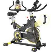 Rent to own POOBOO Indoor Cycling Belt Drive Stationary Exercise Bike for Home Cardio Workout 330 Lb.