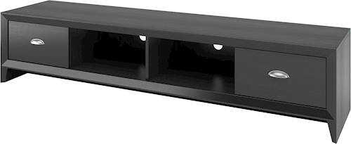 Rent to own CorLiving Lakewood Extra Wide TV Stand, for TVs up to 85" - Black Wood Grain