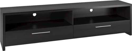 Rent to own CorLiving Fernbrook TV Stand, for TVs up to 95" - Black Faux Wood Grain