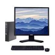 Rent to own Dell Micro Desktop Computer OptiPlex 3020 Intel Core i5 Processor 8GB Memory 500GB HDD Wi-fi 17" LCD Monitor - Refurbished PC Windows 10