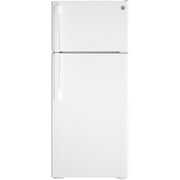 Rent to own GE GTE18DTNRWW 28" Energy Star Qualified Top Freezer Refrigerator with 17.52 cu. ft. Capacity, LED Lighting, Adjustable Wire Shelves and Upfront Temperature Controls in White
