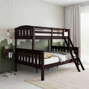 Rent to own DHP Airlie Twin-Over-Full Bunk Bed with Ladder, Espresso