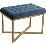 Rent to own HomePop Decorative Velvet Tufted Ottoman, Multiple Colors