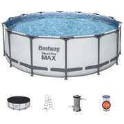 Rent To Own - Bestway Steel Pro MAX 14' x 48" Above Ground Round Swimming Pool Set