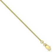 Rent to own Solid 10k Yellow Gold 1mm Spiga Chain Bracelet - with Secure Lobster Lock Clasp 7"