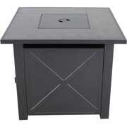 Rent to own Hanover Naples 40,000 BTU Tile-Top Gas Fire Pit Table with Burner Cover and Lava Rocks