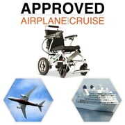 Rent to own Culver Mobility Electric Power Wheelchair Scooter Lightweight Foldable Safe Electric Wheelchair Motorized FDA Approved Aviation Travel