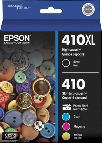 Rent to own Epson - 410/410XL 5-Pack High-Yield and Standard Capacity Ink Cartridges - Cyan/Magenta/Yellow/Photo Black