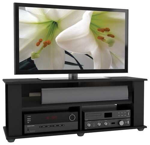 Rent to own CorLiving Bakersfield TV Stand, For TVs up to 55" - Ravenwood Black