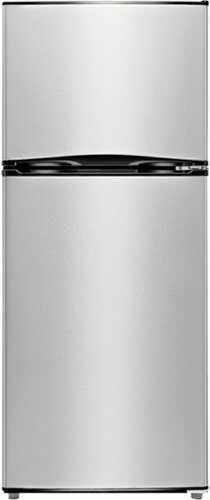 Rent to own Insignia™ - 11.5 Cu. Ft. Top-Freezer Refrigerator - Stainless steel
