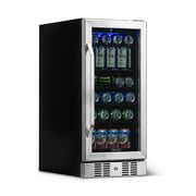 Rent to own Remanufactured NewAir 15 Built-in 96 Can Beverage Fridge in Stainless Steel with Precision Temperature Controls and Adjustable Shelves