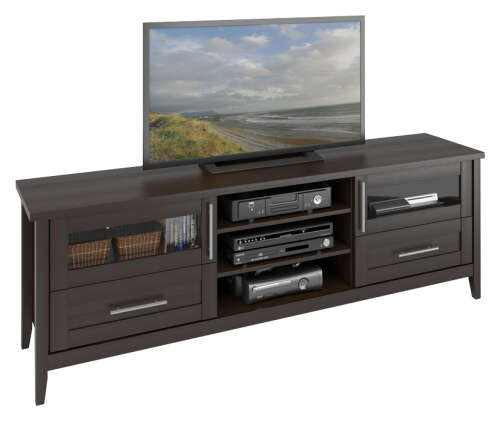 Rent to own CorLiving  Jackson Extra Wide TV Stand, for TVs up to 85" - Espresso