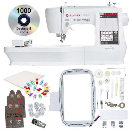 Rent to own Singer SE9180 Computerized Sewing and Embroidery Machine with Exclusive Bonus Bundle