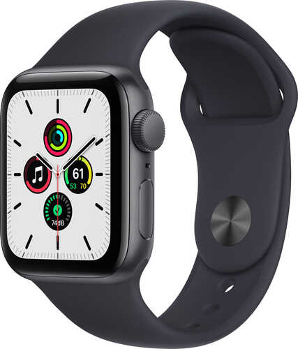Rent to own Apple Watch SE (GPS) 40mm Space Gray Aluminum Case with Sport Band - Space Gray