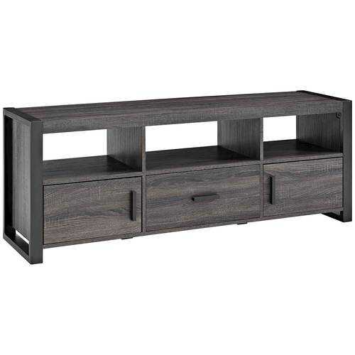 Rent to own Walker Edison - angelo:HOME TV Cabinet for Most Flat-Panel TVs Up to 65" - Charcoal