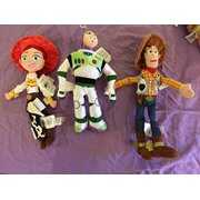Rent to own Bundle - 3 Items; Sheriff Woody, Buzz Lightyear, and Jessie Yodeling Cowgirl Miniplush, 10" to 12"