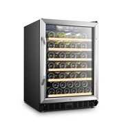 Rent to own Lanbo 52 Bottle Under Counter Built-in Single Zone Compressor Wine Cooler Refrigerator, 24 inches Wide