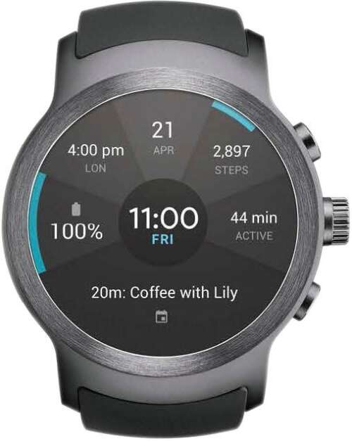 Rent to own LG - Watch Sport Smartwatch 45.4mm Titan Silver AT&T - Titan silver
