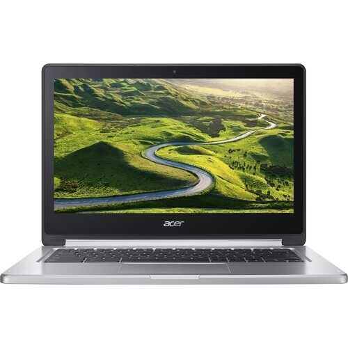 Rent to own Acer - R 13 2-in-1 13.3" Touch-Screen Chromebook - MT8173 - 4GB Memory - 64GB eMMC Flash Memory - Sparkly Silver
