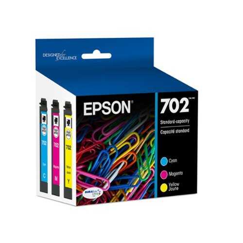Rent to own Epson - 702 3-Pack Standard Capacity Ink Cartridges - Cyan/Magenta/Yellow