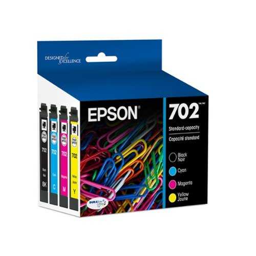 Rent to own Epson - 702 4-Pack Standard Capacity Ink Cartridges - Black/Cyan/Magenta/Yellow