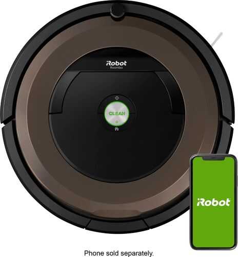 Rent to own iRobot - Roomba 890 Wi-Fi Connected Robot Vacuum with Dual Mode Virtual Wall Barrier - Black/brown