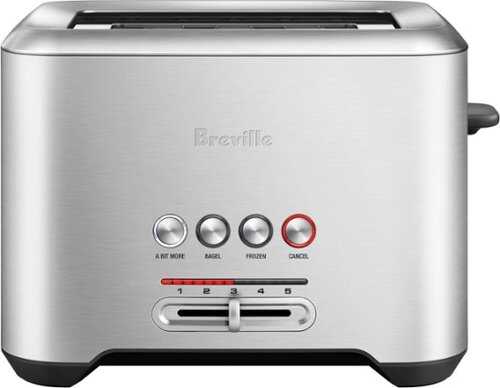 Rent to own Breville - the Bit More 2-Slice Extra-Wide and Deep Slot Toaster - Stainless Steel