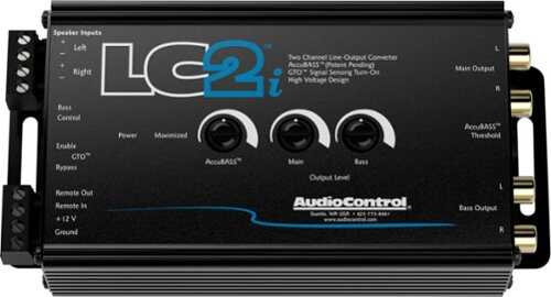 Rent to own AudioControl - LC2i 2-channel Line-Out Converter with AccuBASS™ - Black