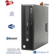 Rent to own Work from home Desktop Computer, HP 800 G1 SFF Core i5-4th, 8GB Ram, 500GB HDD, Wifi, Bluetooth, Windows 10 Pro (renewed)