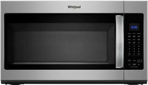 Whirlpool - 1.9 Cu. Ft.  Over-the-Range Fingerprint Resistant  Microwave with Sensor Cooking -Stainless Steel - Fingerprint Resistant Stainless Steel