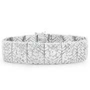 SuperJeweler 2 Carat Diamond Art Deco Bracelet, 7 Inches For Women