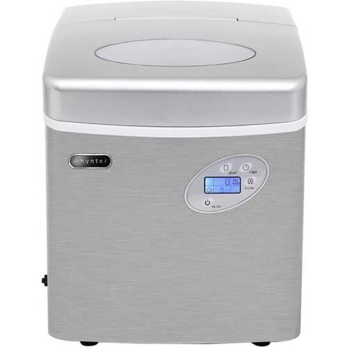 Rent to own Whynter - Portable Ice Maker 49 lb Capacity - Stainless steel