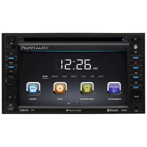 Rent to own Planet Audio - 6.2" - Bluetooth - In-Dash DVD Receiver - Black