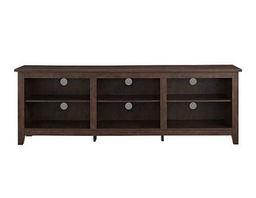 Rent to own Walker Edison - Modern Wood Storage TV Stand for TVs up to 78" - Brown