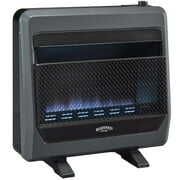 Rent to own Bluegrass Living Natural Gas Vent Free Blue Flame Gas Space Heater With Blower and Base Feet - 30,000 BTU, T-Stat Control - Model# B30TNB-BB