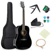 Rent to own SKONYON Guitar 41 inch all-wood Acoustic Guitar Starter kit Bag, E-Tuner, Pick, Strap, Rag