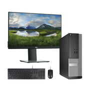 Rent to own Windows 11 Pro 64bit Fast Dell 9010 Desktop Computer Tower PC Intel Quad-Core i5 3.2GHz Processor 8GB RAM 1TB Hard Drive with a 19" LCD Monitor Keyboard and Mouse (Used-Like New)
