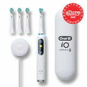 Rent to own Oral-B iO Series 9 Electric Toothbrush with 4 Brush Heads, White Alabaster