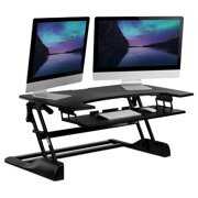 Rent to own Mount-it! Wide Standing Desk, Height Adjustable Sit-Stand Desk Converter 48 Inch Extra Wide