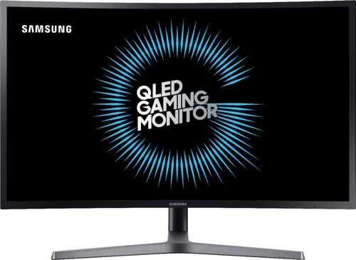 Rent to own Samsung - CHG7 Series C32HG70QQN 32" HDR Curved QHD FreeSync Monitor - Matte Dark Blue Gray