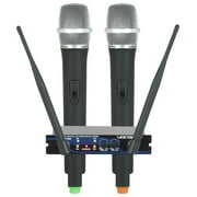 Rent to own VocoPro UHF28MN UHF-28-5 -Freq M 656.825 & N 685.960 Dual Channel UHF Wireless Microphone System