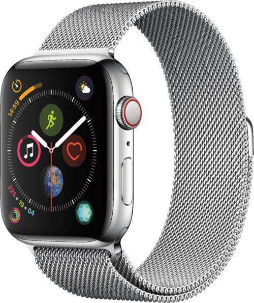 Apple Watch Series 4 (GPS + Cellular) 44mm Stainless Steel Case with Milanese Loop - Stainless Steel