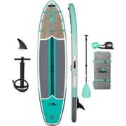 Rent to own Drift Inflatable Stand Up Paddle Board - SUP Paddle Board and Accessories, Including Pump, Paddle, and More - Classic Woodgrain, Adult, 11'6"