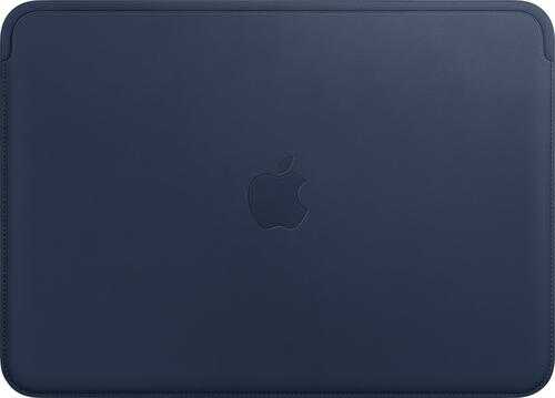 Rent to own Apple - Leather Sleeve for 12-Inch MacBook - Midnight Blue